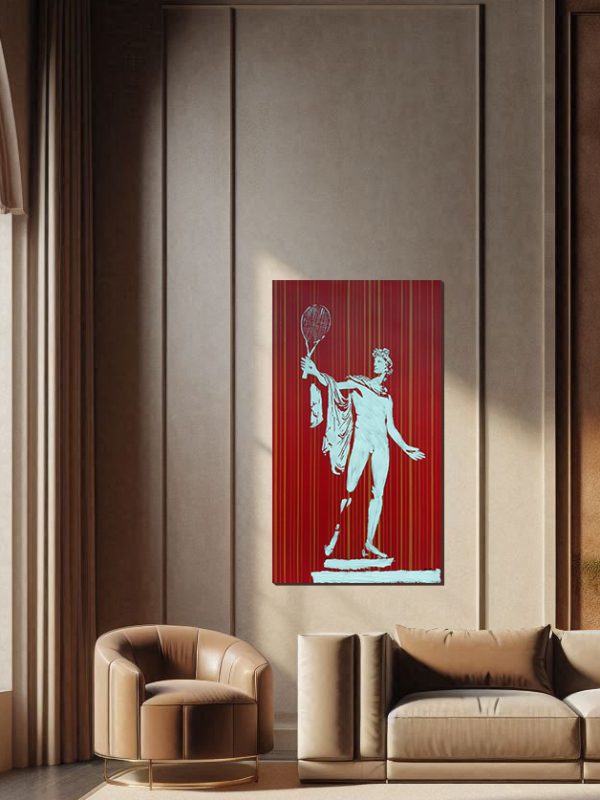 Apollo Playing Tennis_Sara Lora_living room